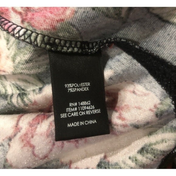 Torrid Sz 5 Floral Print Velvet Off Shoulder Bell Sleeve Top - Picture 7 of 8